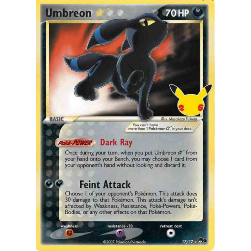 Umbreon Gold Star 17/17 EN