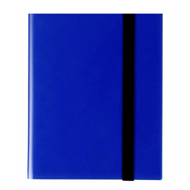 Album 9-Pocket avec élastique bleu