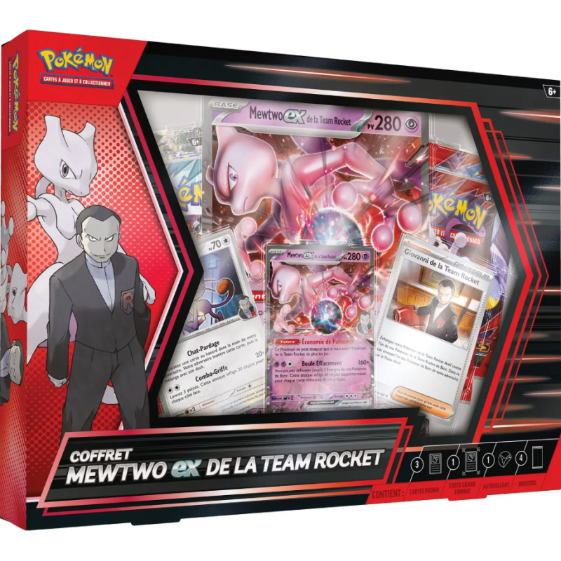 Coffret Mewtwo ex  de la Team Rocket FR