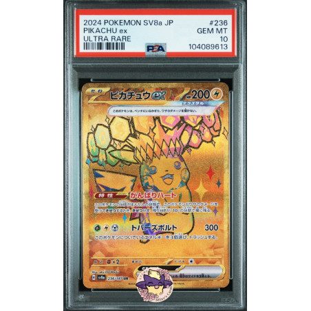 Pikachu ex sv8a 236/187 JP PSA 10