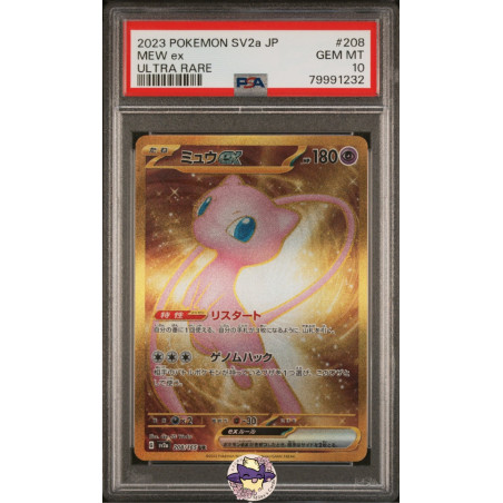 Mew ex sv2a 208/165 JP PSA 10