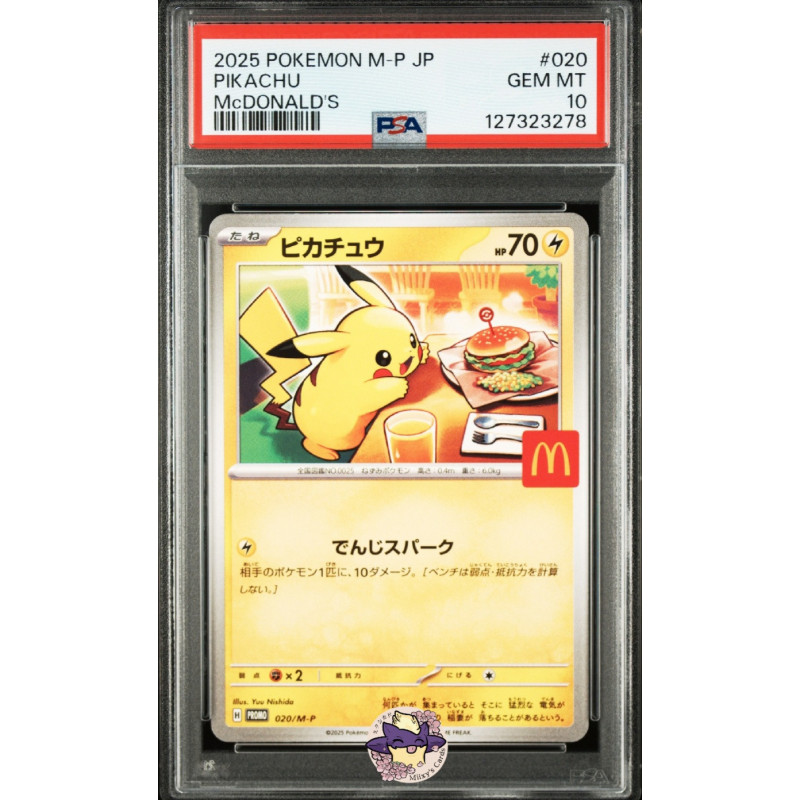 Pikachu 020/M-P JP PSA 10