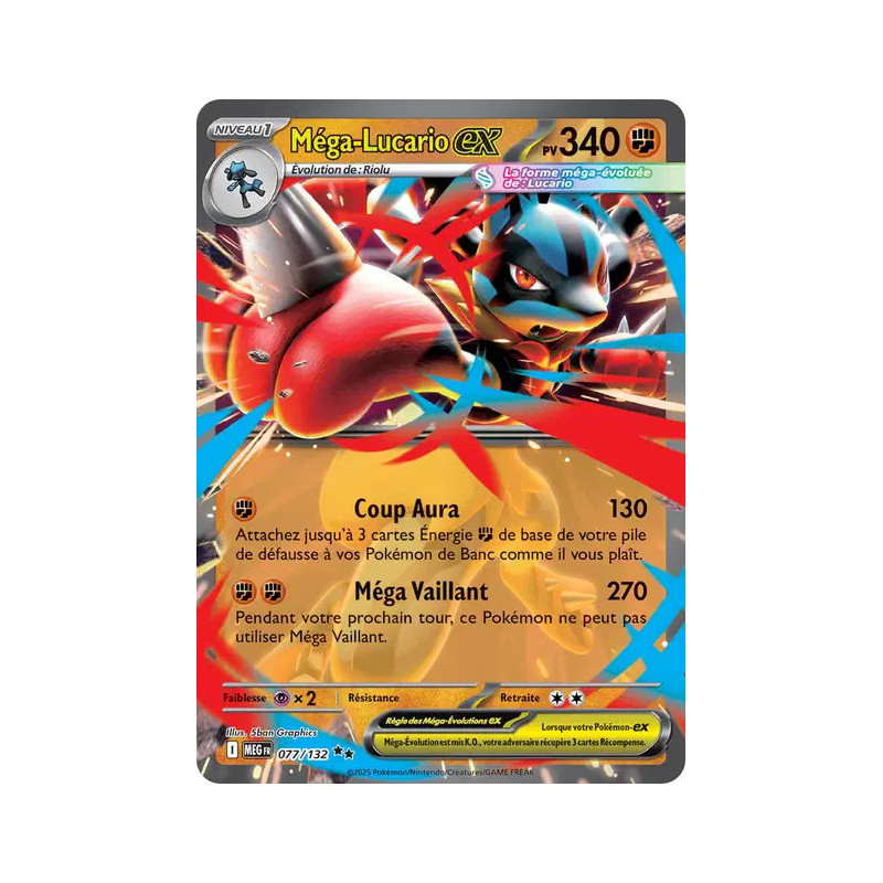 Méga-Lucario ex MEG 077/132 FR