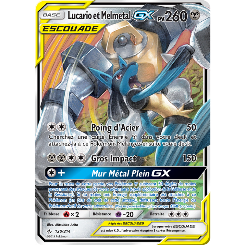 Lucario et Melmeltal GX 120/214 FR