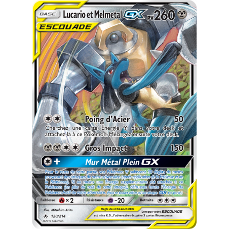 Lucario et Melmeltal GX 120/214 FR