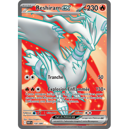Reshiram ex 158/086 FR
