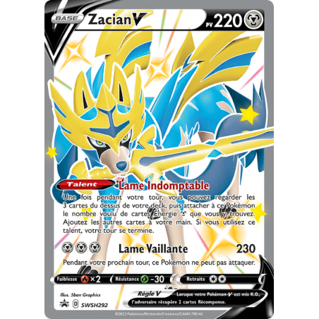 Zacian V SWSH 292 FR
