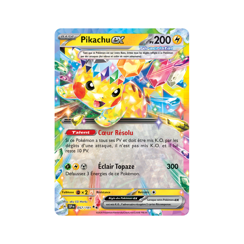 Pikachu Ex 057/191 FR