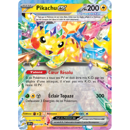 Pikachu Ex 057/191 FR