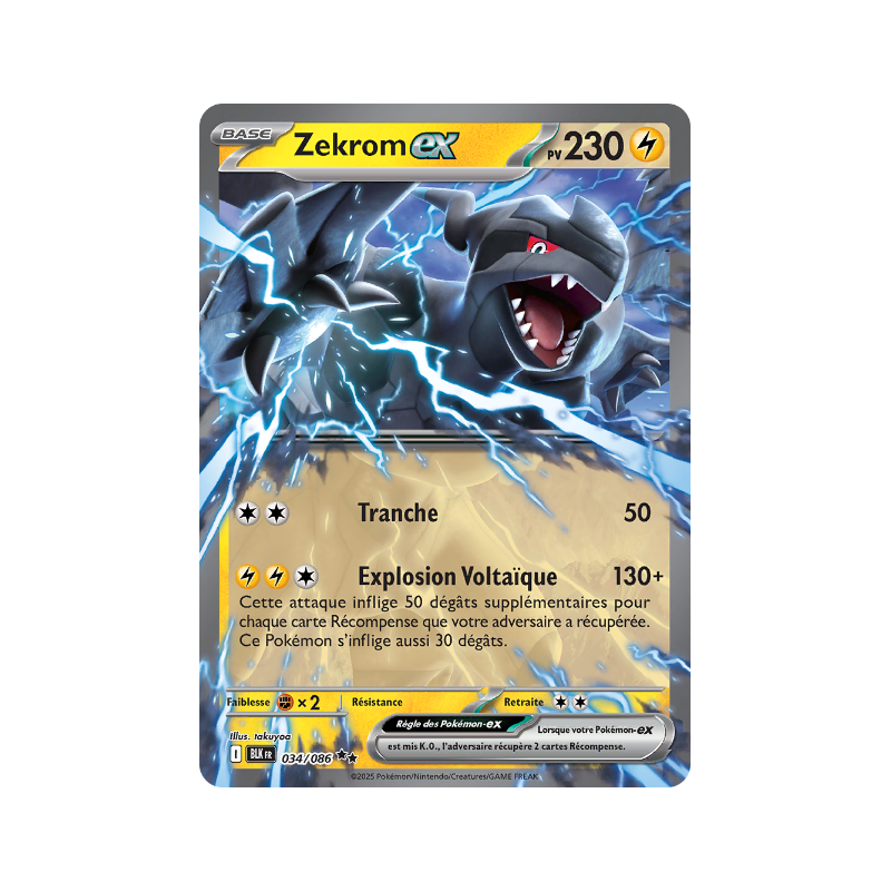 Zekrom Ex 034/086 FR