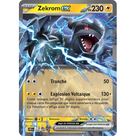 Zekrom Ex 034/086 FR