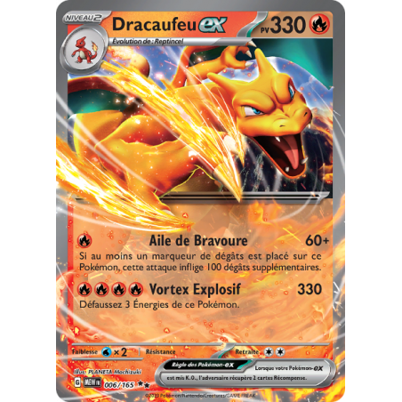 Dracaufeu Ex 006/165 FR