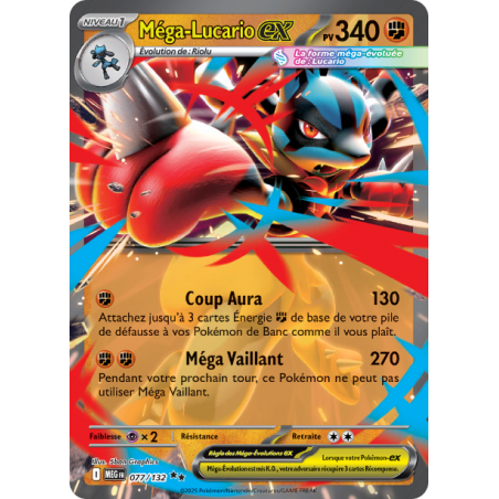 Méga-Lucario Ex 077/132 FR