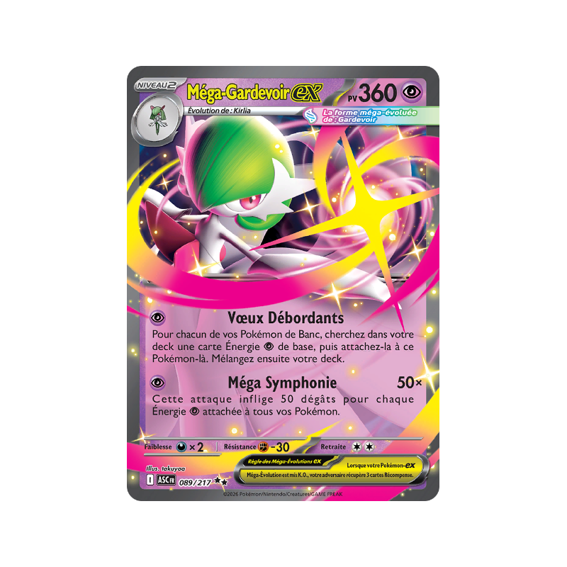 Méga-Gardevoir Ex 089/217 FR
