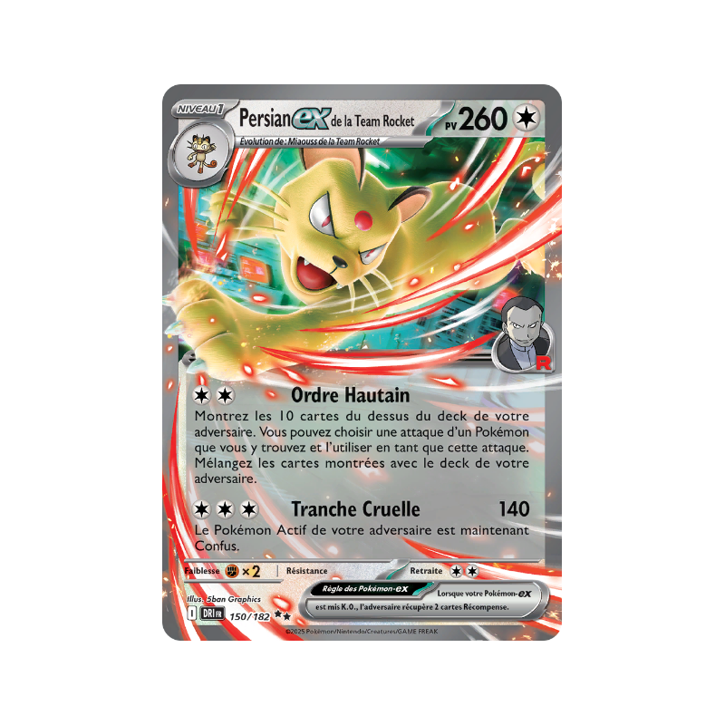 Persian Ex de la Team Rocket 150/182 FR