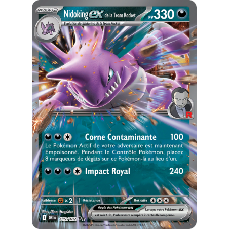 Nidoking Ex de la Team Rocket 119/182 FR