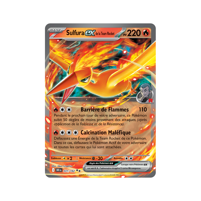 Sulfura Ex de la Team Rocket 031/182 FR