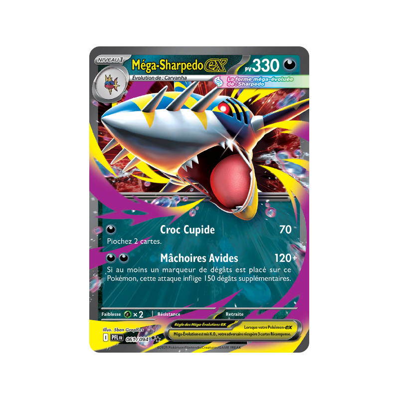 Méga-Sharpedo Ex 061/094 FR
