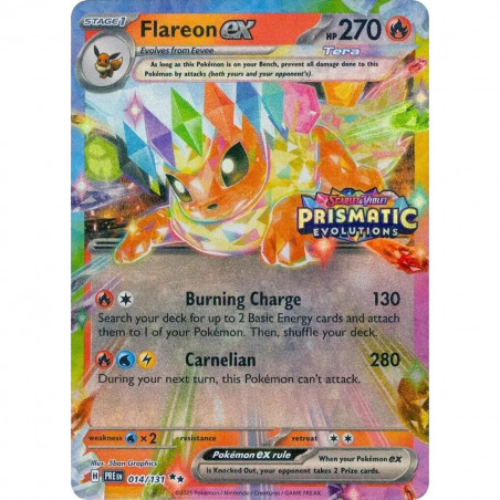 Flareon ex 014/131 Stamped EN - Scellée
