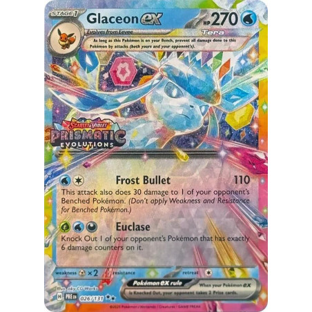 Glaceon ex 026/131 Stamped EN - Scellée